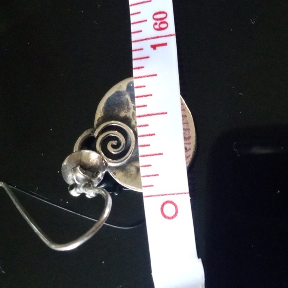 Silpada 925 Silver hammered oval minimalistic necklace and earring Set - Picture 12 of 12